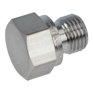 Sechskant-Rohrverschlussstopfen, Edelstahl, 1/8" BSPP AG