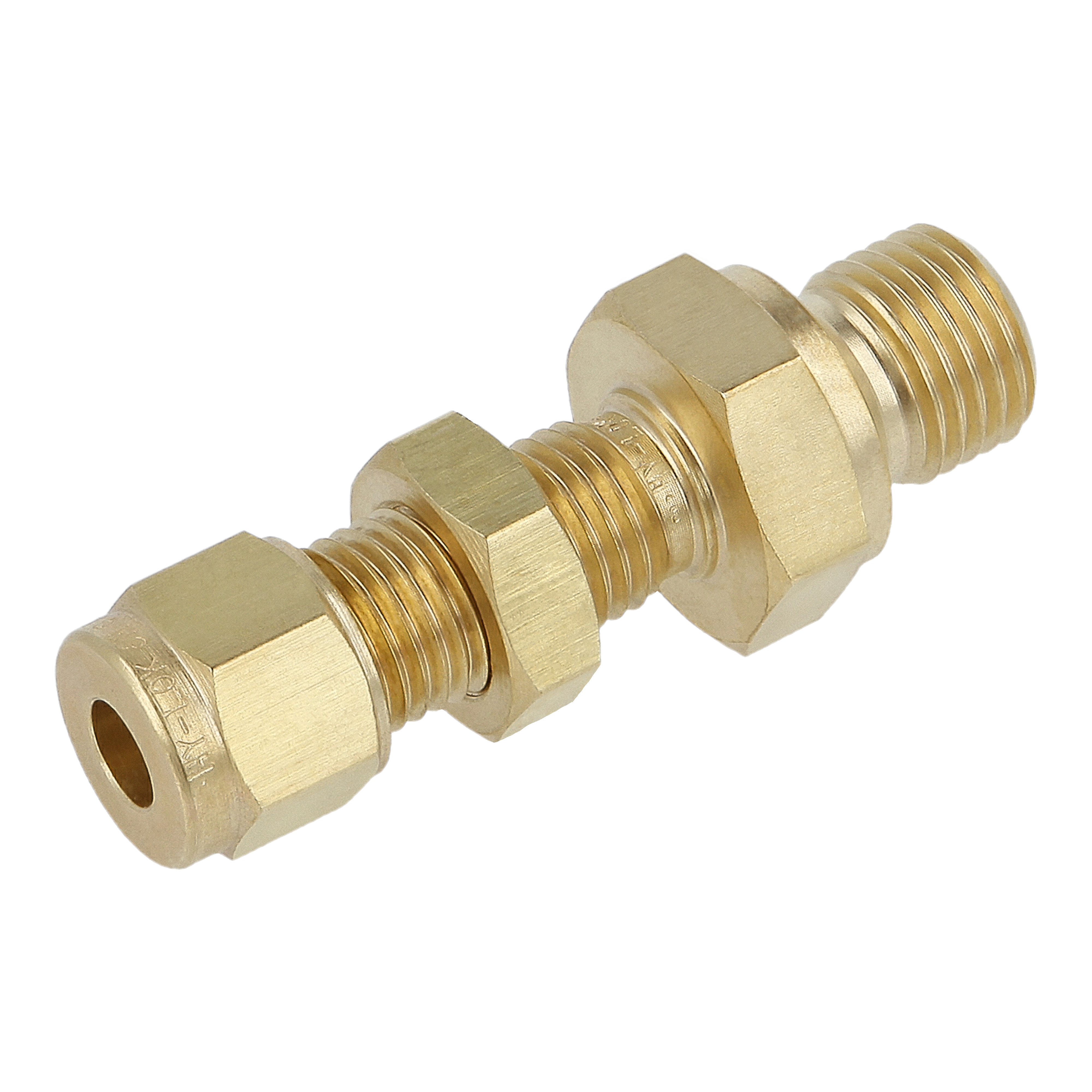 Einschraubverschraubung, Schott, Messing, 6mm Klemmring, 1/4 BSPP AG