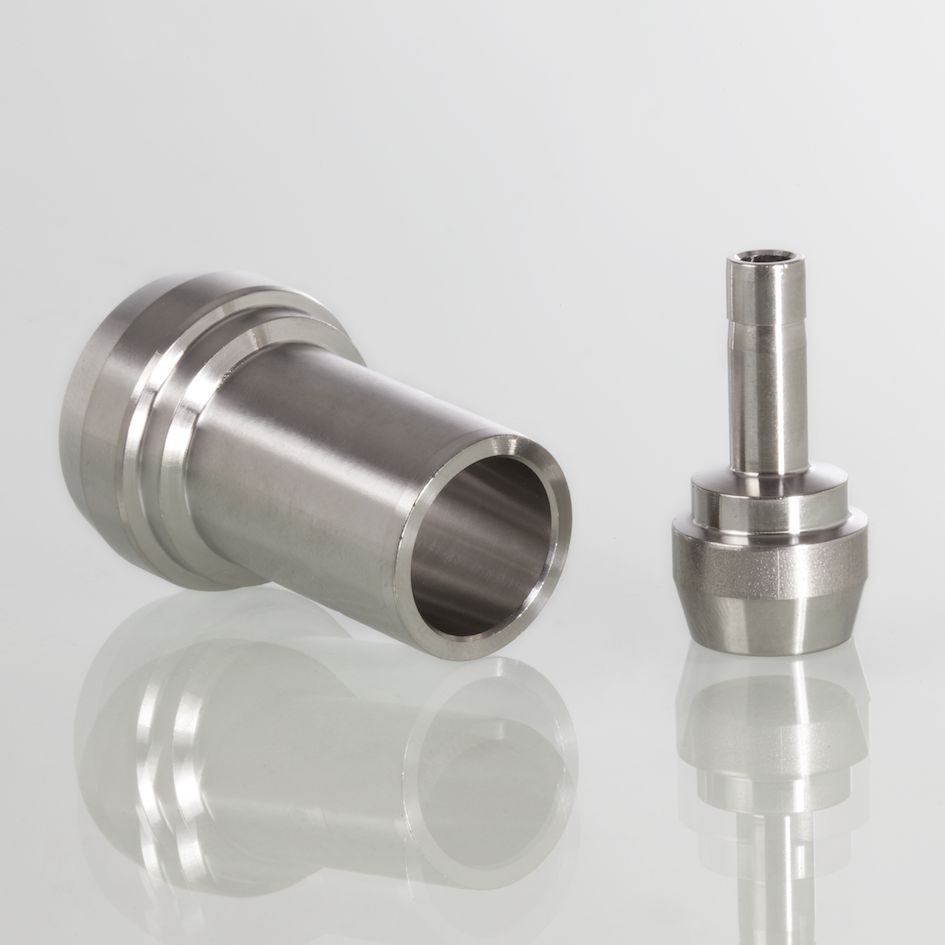 Reduzier-Rohrstück Edelstahl, 6mm Rohrstutzen x 3mm Rohrstutzen