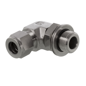Einstellbare Einschraubwinkel positionierbar Edelstahl, 6mm Klemmring x 1/4" BSPP AG
